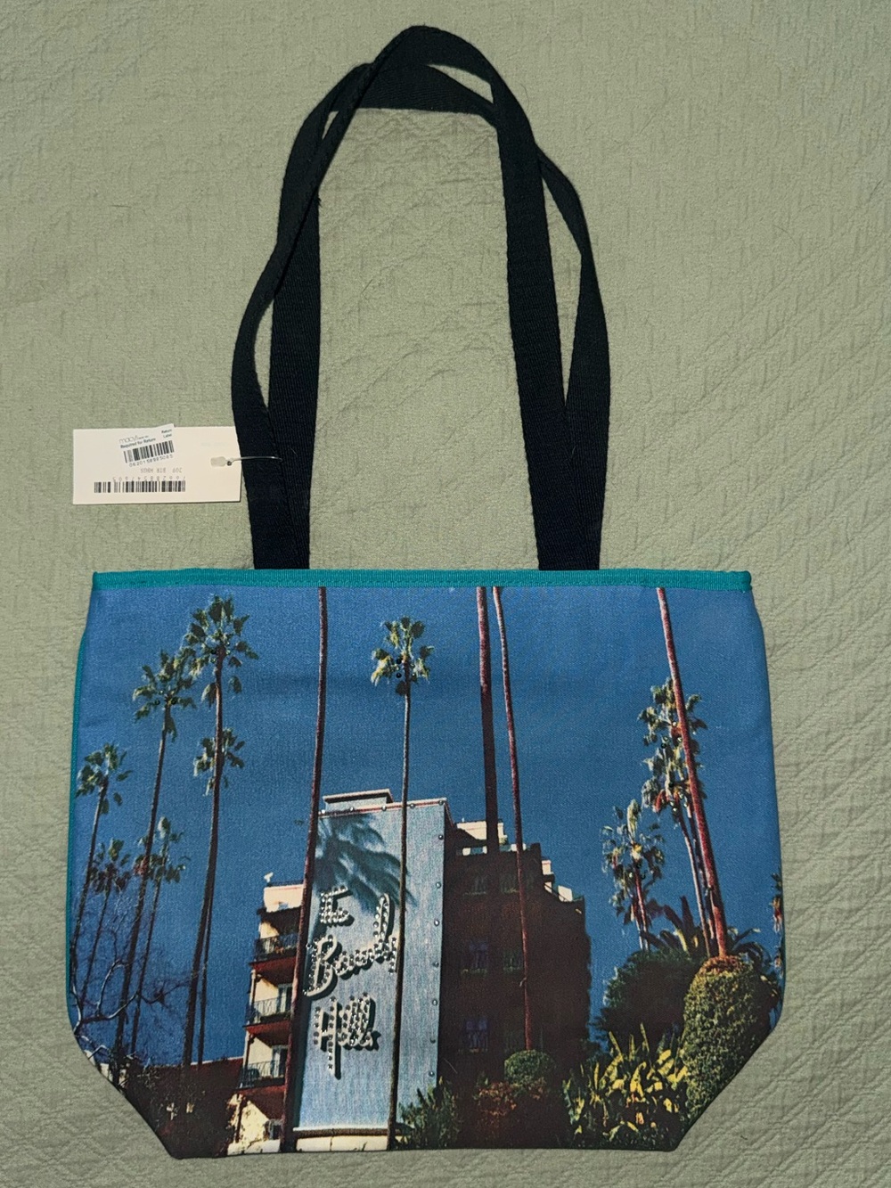 NWT Vintage Y2K Beverly Hills Hotel Shoulder Tote, Rhinestones. “August” Brand.